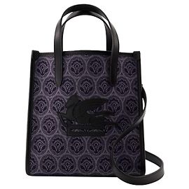 Borsa Love Trotter Small Shopper - Etro - Cotone - Marrone Marrone