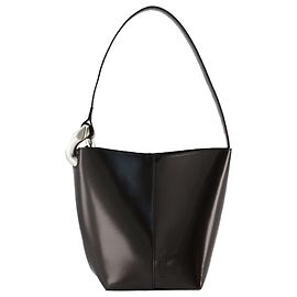 JW Anderson A bolsa Jwa Corner Small Bucket - J.W. Anderson - Couro - Preto Preto