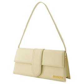 Jacquemus-Le Bambino Long Crossbody - Jacquemus - Leather - Ivory-Brown,Beige