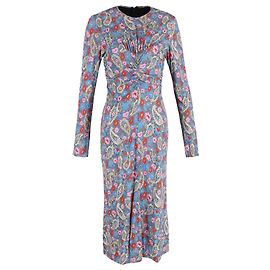 Vestido Midi Linario Impreso Isabel Marant en Viscosa Multicolor Multicolor