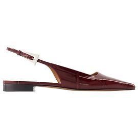 Bettina 10 Slingback - Paris Texas - Leder - Burgunder Rot Bordeaux
