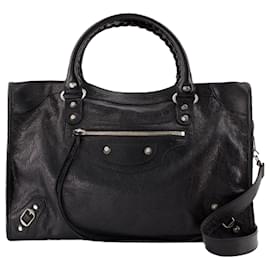 Balenciaga-Le City M Purse - Balenciaga - Leather - Black-Black