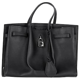 Lanvin-Lanvin Large Bogey Tote Bag in Black Leather-Black