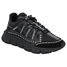 Versace Trigreca Sneaker Studs Black