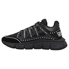 Versace-Trigreca Sneaker Studs-Black