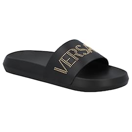 Versace-Rubber Pool Slides-Black