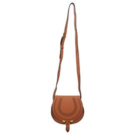Chloé Marcie Small Saddle Bag Brown Brown