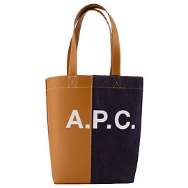 Apc Bolsa Tote Axel - A.P.C. - Algodão - Caramelo Marrom
