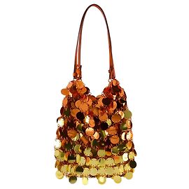 Paco Rabanne Oversized Sequin Purse - Rabanne - Polyester - Gold Golden Metallic