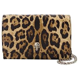 Alexander Mcqueen-Small Skull Clutch - Alexander McQueen - Synthetic Leather - Printed-Other,Python print