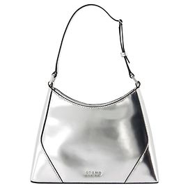 Bolsa de Ombro Linda - Staud - Couro - Prata Prata Metálico