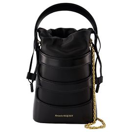 The Rise Mini Crossbody - Alexander McQueen - Cuir - Noir Noir