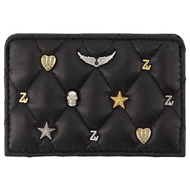 Zv Pass Lucky Charms Card-Holder - Zadig & Voltaire - Leather - Black Black