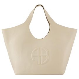 Lili Shopper Bag - ANINE BING - Leather - Beige Brown Beige