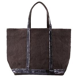 Borsa Shopper L - Vanessa Bruno - Lino - Nero Nero