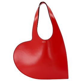 Mini bolsa de compras en forma de corazón - Coperni - Cuero - Rojo Roja