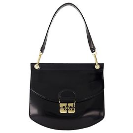 Apo-G Borsa Piccola - Ganni - Pelle Sintetica - Nera Nero