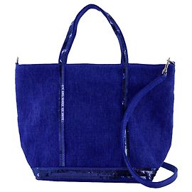 Cabas S Shopper Bag - Vanessa Bruno - Leinen - Blau Blau