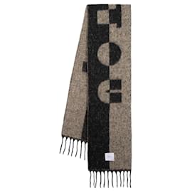 Autre Marque-Scarf - PATOU - Wool - Black-Black