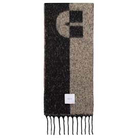 Autre Marque-Scarf - PATOU - Wool - Black-Black
