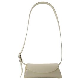 Mini bolsa Cannolo - Jil Sander - Couro - Casca de ovo Branco