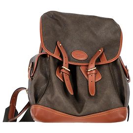 Mulberry Heritage Backpack in Green Eco Scotchgrain Green Olive green