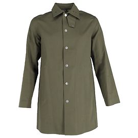 Apc Manteau Hibault à boutons AP.C. en coton olive déperlant Vert Vert olive