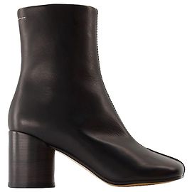 Maison Martin Margiela Botas de tornozelo - MM6 Maison Margiela - Couro - Preto Preto