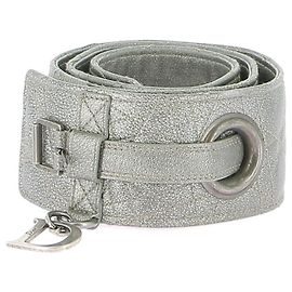 Dior Gürtel T.cm 95 Leder Silber