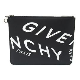 Pochette en cuir Givenchy Noir Blanc