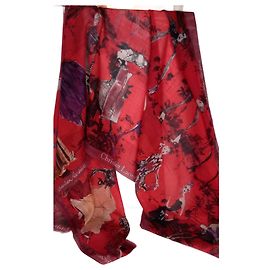 Bufanda larga Christian Lacroix. Roja