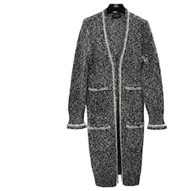 Chanel-Chanel Cashmere Long CardiganSweater Cardigan Sz.34-Grey
