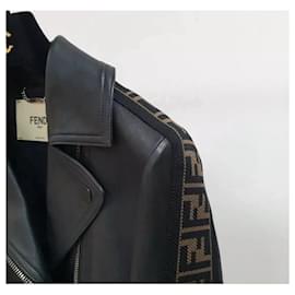 Fendi-Fendi Leather Biker Jacket Sz.S-Black