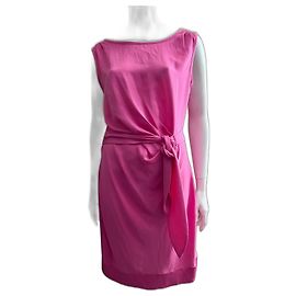 Diane Von Furstenberg Vestido mock wrap rosa suave New Della da DvF Rosa