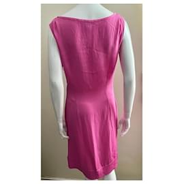 Diane Von Furstenberg-Vestido envolvente suave rosa claro New Della de DvF-Rosa