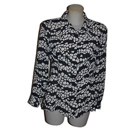Versace Jeans Couture Bluse Schwarz Weiß