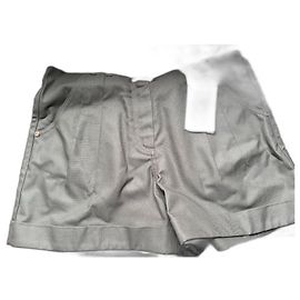 Shorts mit Balmain-Logo Grün