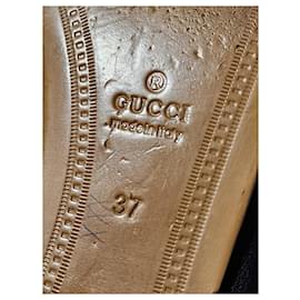 Gucci-Gucci Horsebit Leather Loafers Black Size 37-Black