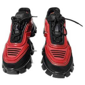 Baskets Prada Cloudbust Thunder Rouge et Noir Taille 41 Noir Rouge
