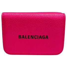 Balenciaga 593813 Geldbörse im kompakten Format Pink