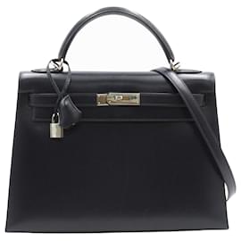 Hermès-Hermès Kelly 32-Navy blue