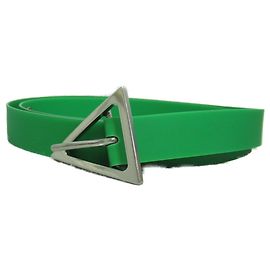 Bottega Veneta Triangle Buckle Belt Green