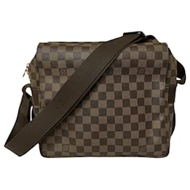 Louis Vuitton-Louis Vuitton Damier Naviglio Shoulder Bag-Brown,Damier ebene