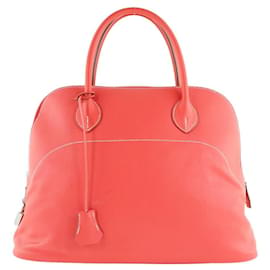 Hermès-Sac à main HERMES Bolide-Rouge