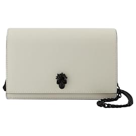 Alexander Mcqueen-Small Skull Crossbody - Alexander McQueen - Leather - Ivory-White
