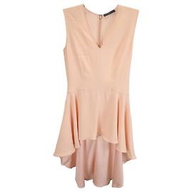 Blusa peplum Alexander McQueen em rayon rosa pastel Rosa
