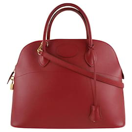 Hermès-Sac à main HERMES Bolide-Rouge