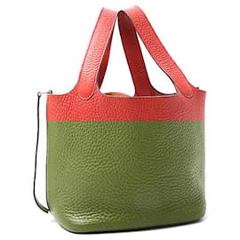 Hermès-Hermes Picotin PM Handbag Red-Red