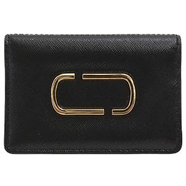 Marc Jacobs Leather Card Case Snapshot Black