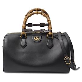 Gucci-Gucci Diana Calfskin Boston Bag-Black